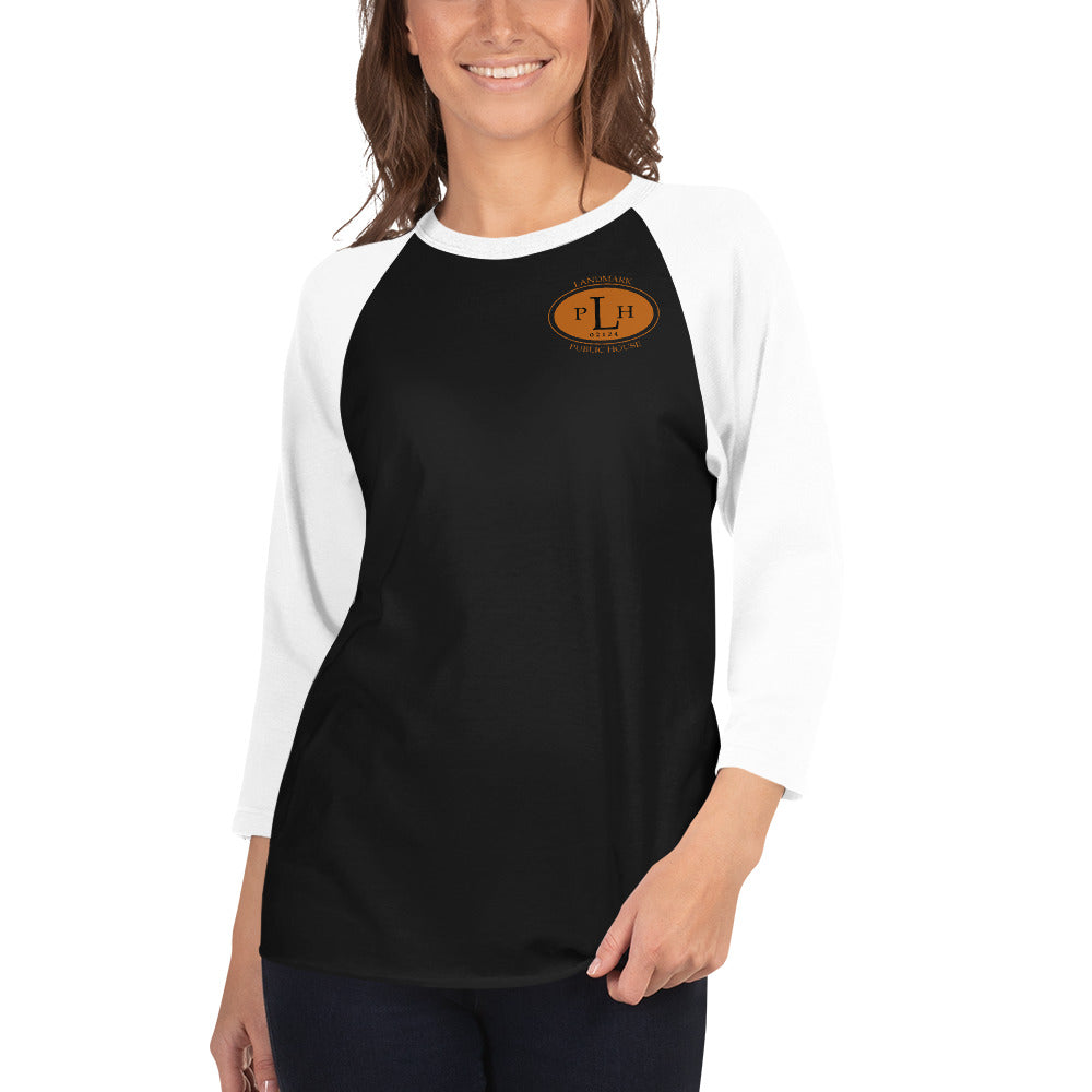 3/4 sleeve raglan shirt with LPH front logo