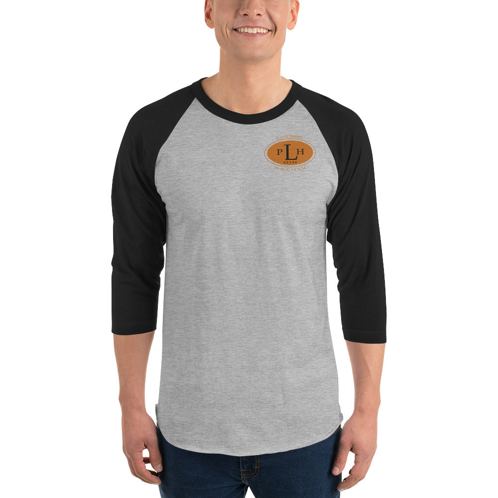 3/4 sleeve raglan shirt with LPH front logo