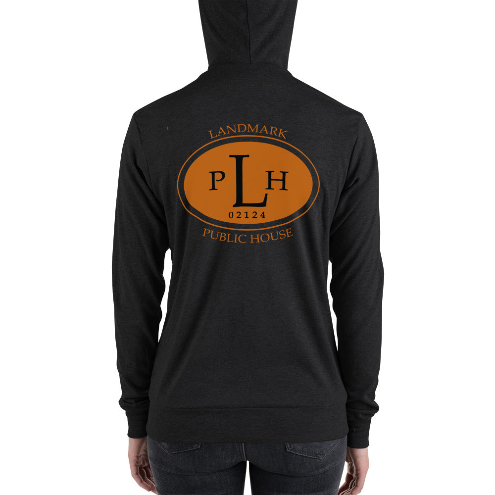 Unisex zip hoodie LPH front and back