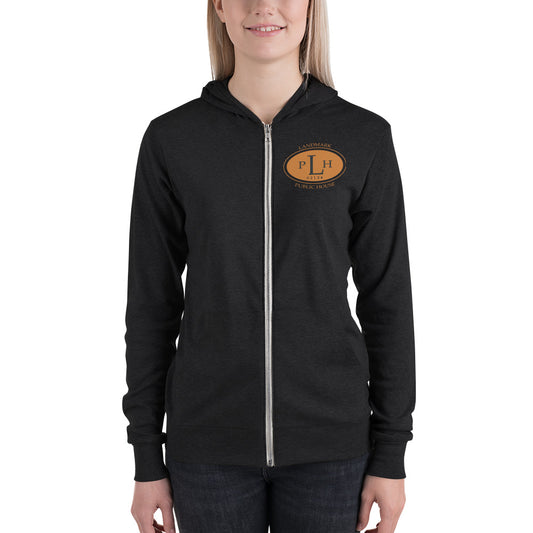 Unisex zip hoodie LPH front and back